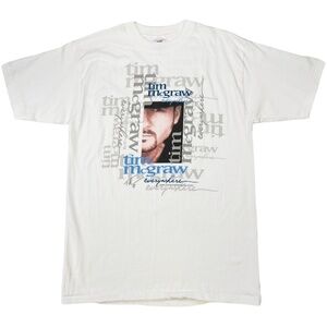 NWOT Vintage 90s Tim McGraw Everywhere Concert Tour Promo Tee Single Stitch L